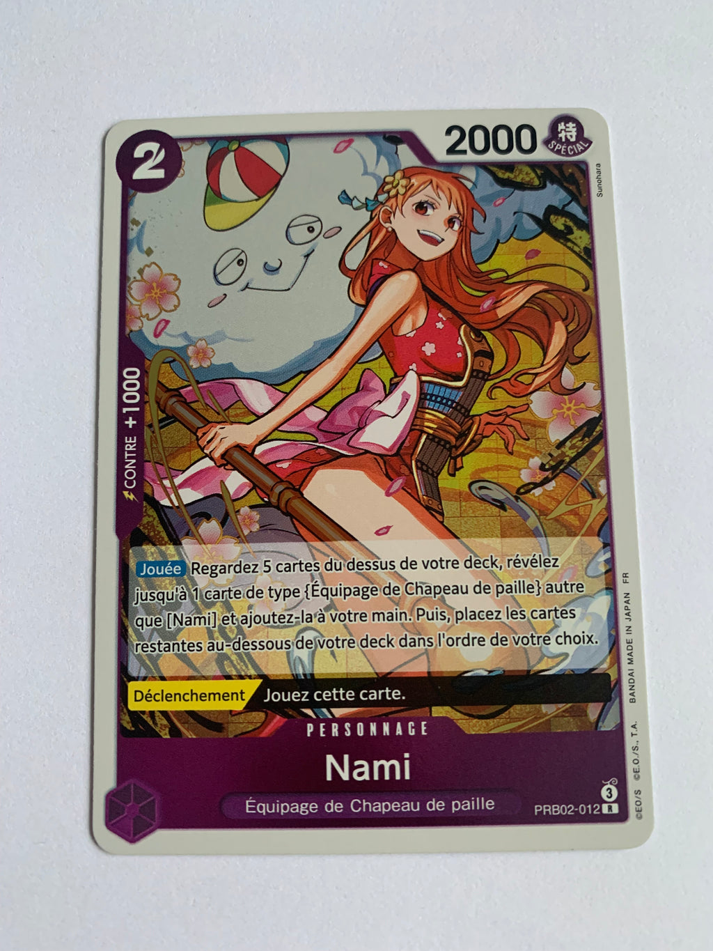 Carte One Piece NAMI R PRB02-012 THE BEST VOL.2 Neuve FR